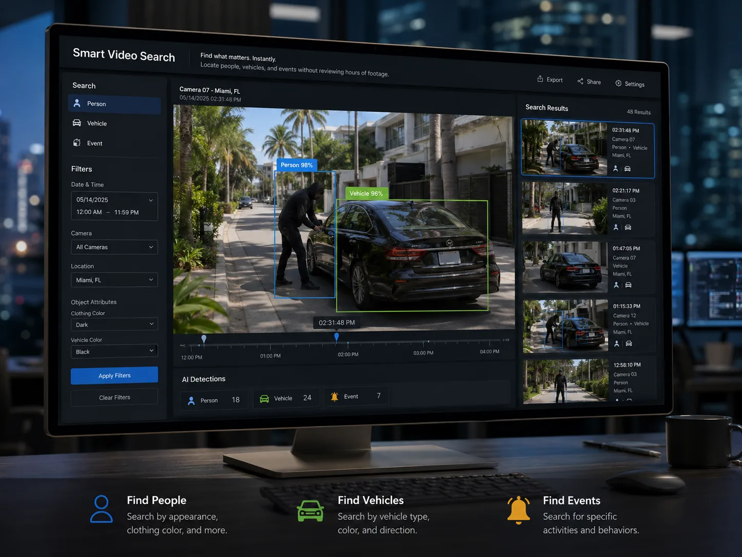 Smart Video Search surveillance technology