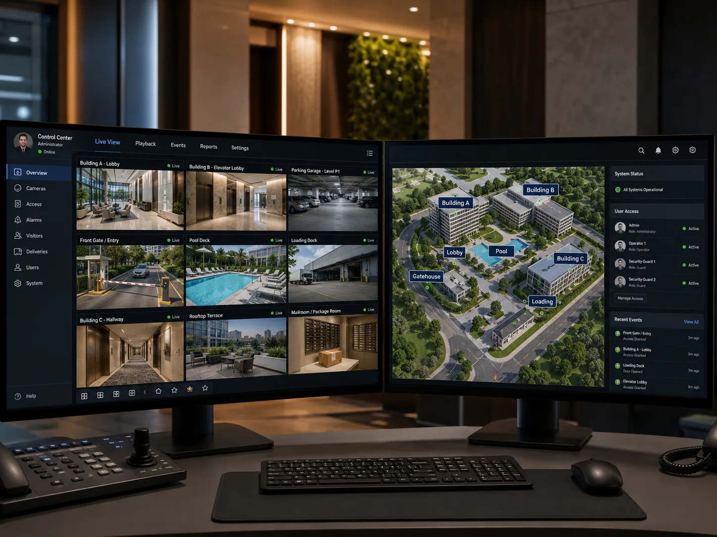 Centralized Visibility surveillance technology